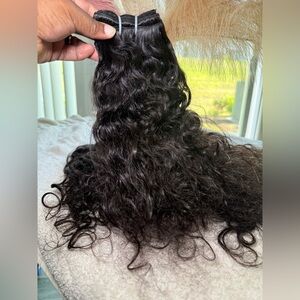 Wavy curly hair extensions